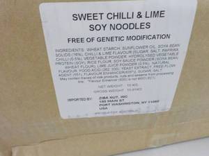 lot 139 image: 23 lb. Box of Sweet Chili Lime Soy ...