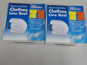 lot 141 image: Lot of 2 Retractable clothes Line R...