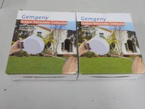 lot 142 image: Lot of 2 Gemgeny Outdoor Retractabl...