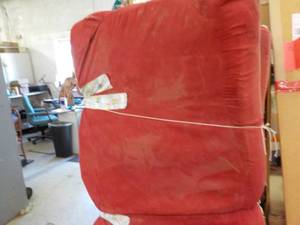 lot 155 image: Red Futon Mattress...