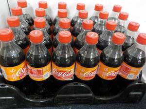 lot 205 image: Case of 24 - 16.9 oz Bottles Coca C...
