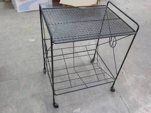 lot 208 image: Retro Metal Stand 21 x 17 x 25...