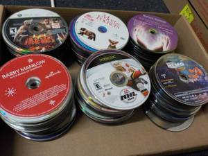 lot 282 image: 300 or so DVDs, Games, Audio Books ...