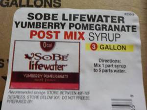 lot 361 image: Sobe Lifewater Yumberry Pomegranate...