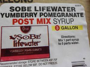 lot 362 image: Sobe Lifewater Yumberry Pomegranate...