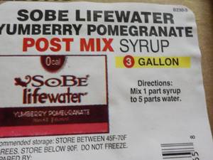lot 363 image: Sobe Lifewater Yumberry Pomegranate...