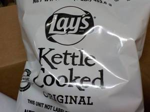 lot 369 image: Case of 8 Lays 16 oz Bags Kettle Co...