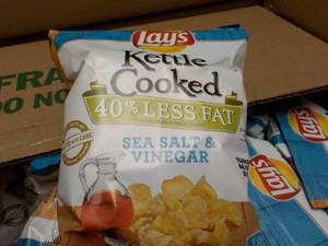 lot 393 image: Case of 64 1.375 oz Bags Lays Kettl...