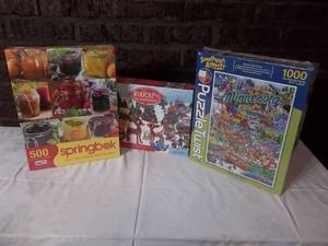 lot 5 image: 3- Jigsaw Puzzles New In box