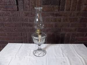 lot 8 image: Glass Lamp, 6 Dia. 19 Tall