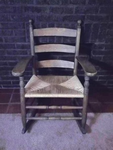 lot 77 image: Rattan Rocking Chair