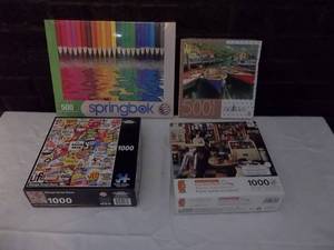 lot 80 image: Jigsaw Puzzles New In Box