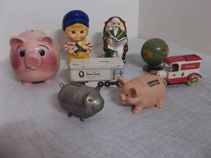 lot 140 image: 8-Piggy Banks