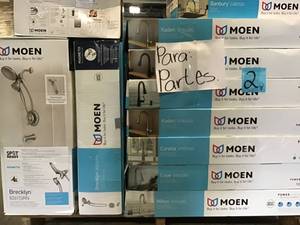 lot 2 image: PALLET WITH MOEN FAUCETS FOR PARTS SEE PICS