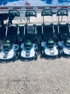lot 45 image: Lot whit EGO 21 in. 56V Lithium-Ion Cordless Electric Walk Behind Push and  Self Propelled Mower