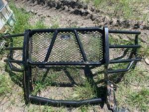 lot 8 image: Ranch Hand Truck Grill Guard $600-$800 retail   (approx 37 high 81 wide)   Can fit most trucks with brackets bought at ranchhand.com     Very heavy Duty
