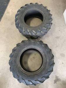 lot 32 image: Set of 2 Angla MT 26 x 9.00-12 Tires of Gator ATV