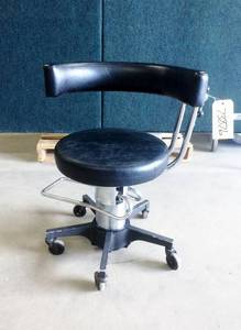 lot 22 image: WOW MSRP $1800&nbspReliance Model 556 Our Top-Of- The-Line Surgical Stool&nbspWith Wrap Around Arm Height Adjustable Hydraulic Medical Stool Chair on Wheels