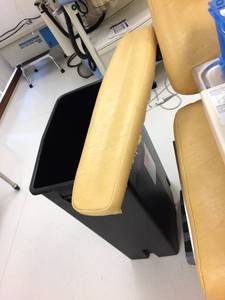 lot 85 image: Dexta MK20X3604-14 Dental Oral Surgical Exam Chair with Footswitch - Working Condition - Arms Have Wear Underneath - ITEMS ON CHAIR NOT INCLUDED