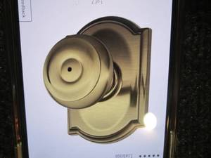lot 31 image: 2 Schlage Georgian Privacy Door wit...