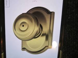 lot 32 image: 2 Schlage Georgian Privacy Door wit...