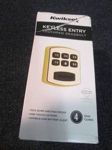 lot 52 image: Kwikset Keyless Entry Retail $53.25...
