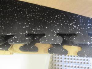 lot 92 image: Black with Gray Speck 24 in. x 24 i...