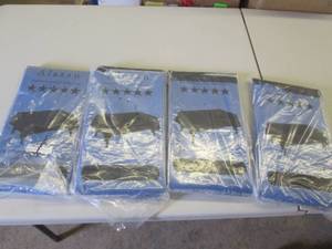 lot 170 image: 4- 6pks Blue Plastic Table Cloths 5...