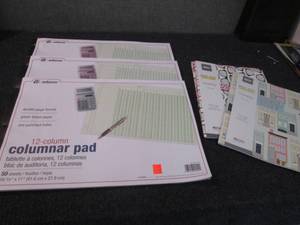 lot 210 image: 3- 12 Columnar Pads Retail $16.99e...
