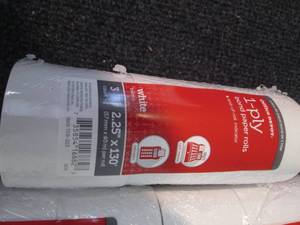 lot 211 image: 7- 3pks 1 ply Bond Paper Rolls 2.25...