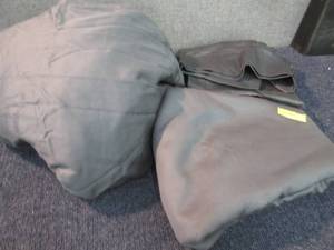 lot 227 image: Charcoal Colored Queen Sheet Set- o...