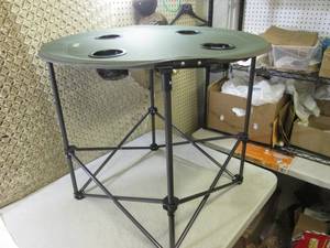 lot 5 image: Portable Folding Camp Table with Ca...