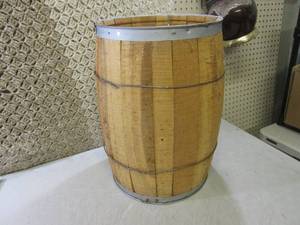 lot 13 image: Wood Barrel 18 34 Tall  RM1...