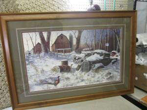 lot 65 image: Large Framed Print 39 34 x 27 34...