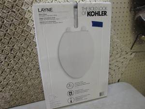 lot 72 image: Kohler Layne Slow-Close Elongated T...