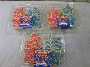 lot 90 image: 3 Containers of Patriotic Sugar Coo...