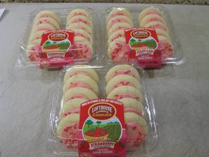 lot 95 image: 3 Containers of Strawberry Frosted ...