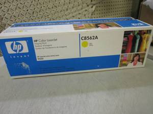 lot 120 image: HP LaserJet Cartridge C8562A Yellow...