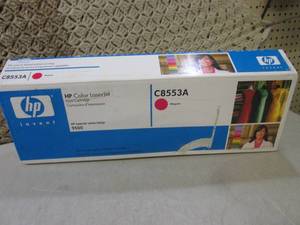lot 123 image: HP LaserJet Cartridge C8553A Magent...
