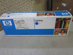 lot 124 image: HP LaserJet Cartridge C8551 Cyan  D...