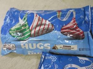 lot 152 image: 3 Bags of Hersheys Hugs Best by Aug...