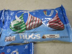 lot 153 image: 3 Bags of Hersheys Hugs Best by Aug...