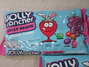 lot 158 image: 3 Bags of Jolly Rancher Jelly Beans...