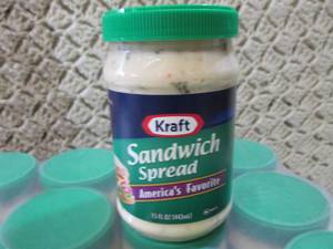 lot 167 image: 12 Jars of Kraft Sandwich Spread Be...