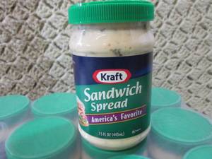 lot 169 image: 12 Jars of Kraft Sandwich Spread Be...