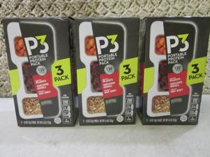 lot 178 image: 3 Boxes of P3 Portable Protein Snac...