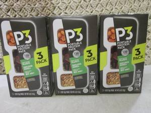 lot 179 image: 3 Boxes of P3 Portable Protein Snac...
