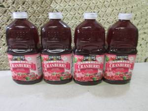 lot 186 image: 4 Bottles of Cranberry Juice 2 Qt S...