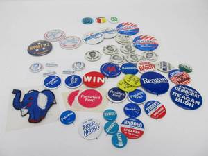 lot 91 image: Lot of Vintage Political etc Campaign Buttons