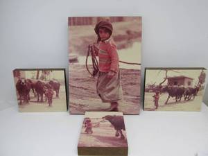 lot 68 image: Group of Vintage Large Format Mounted Photographs - Young Bedouin Child